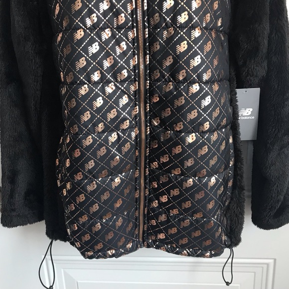 New Balance Black and Gold Women's Jacket - Picture 4 of 15